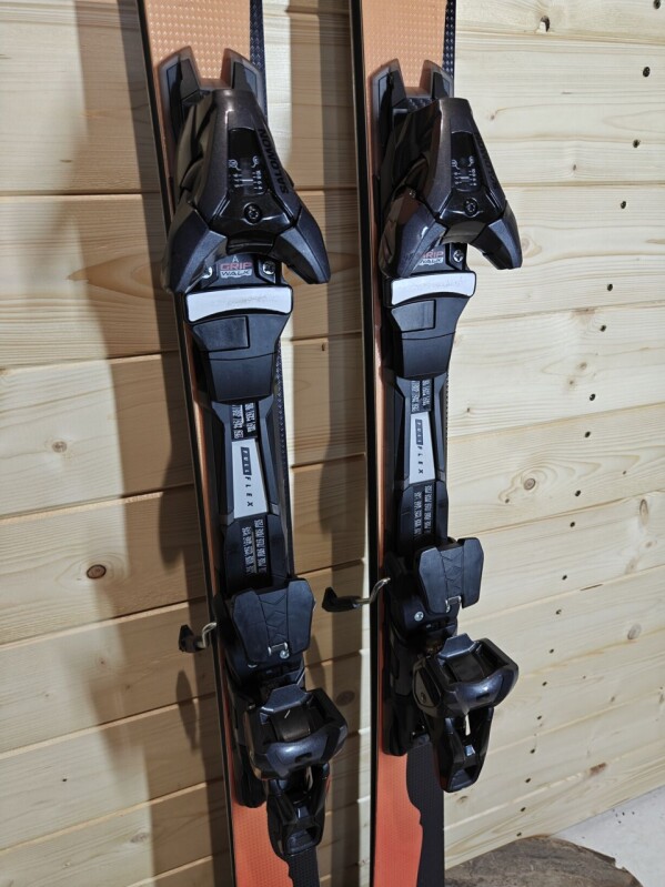 LYŽE STEINBOCK KLOSTERS ORANGE LIMITED EDITION --SWISS MADE-- 170CM 